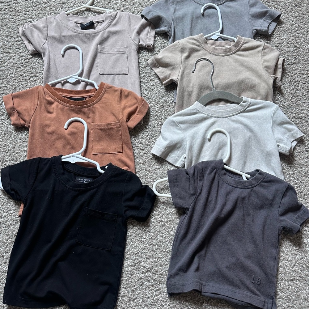 Little Bipsy Lot of clothes 6-12mo  - Neutral & Black Colors